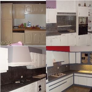 Relooking meubles cuisine ancienne Vouziers