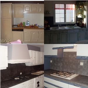 Renovation vieille cuisine Fismes